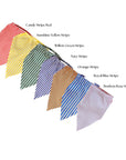 Hair Scarf & Fur Baby Bandana in Stripes or Seersucker Check