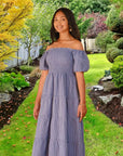 The Barbara Dress in Seersucker Check