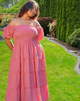 The Barbara Dress in Seersucker Check