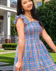 The Elisabeth Dress in Striped Seersucker
