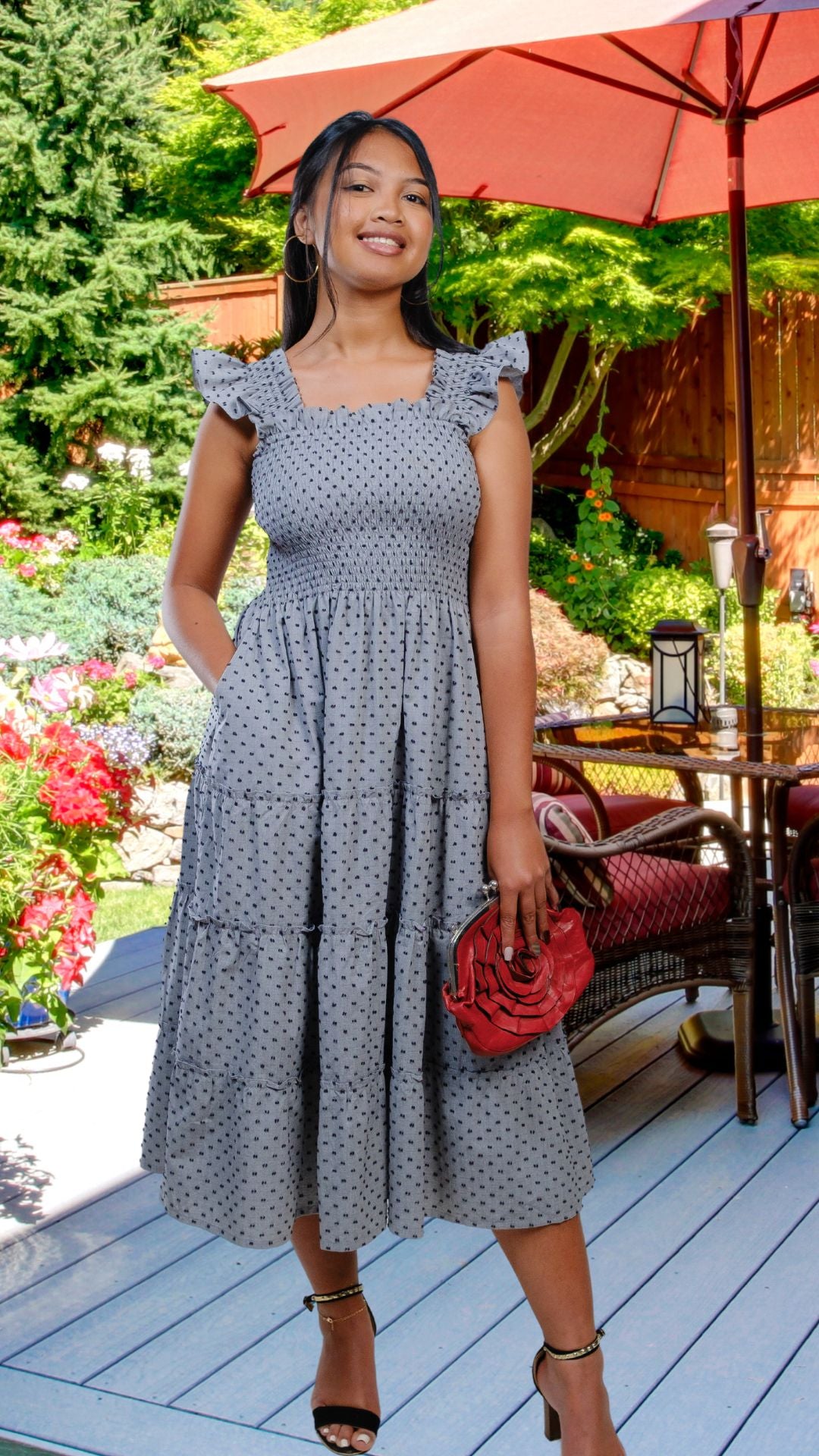how much does a maxi dress weigh The Elisabeth Dress in Medium Weight Swiss Dot – Angele.H Paris
