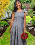 The Elisabeth Dress in Medium Weight Swiss Dot