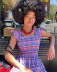 The Elisabeth Dress in Striped Seersucker
