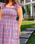 The Elisabeth Dress in Striped Seersucker