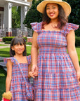 The Elisabeth Dress in Striped Seersucker