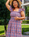The Elisabeth Dress in Striped Seersucker