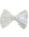 The Madame Hortence Hair Bow in Swiss Dot & Broderie Anglaise