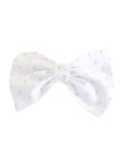 The Madame Hortence Hair Bow in Swiss Dot & Broderie Anglaise