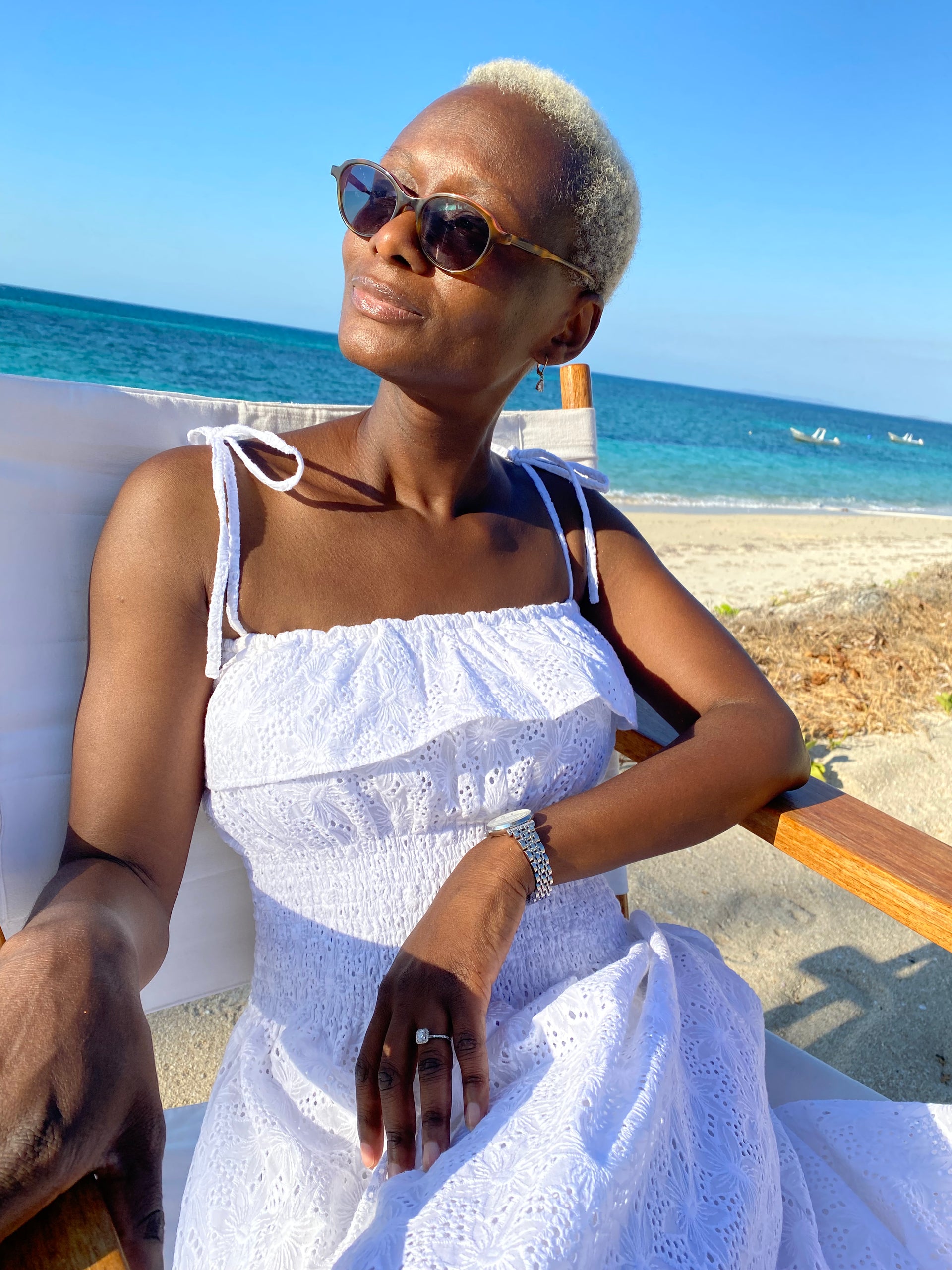 broderie anglaise beach dress josieirons on LTK