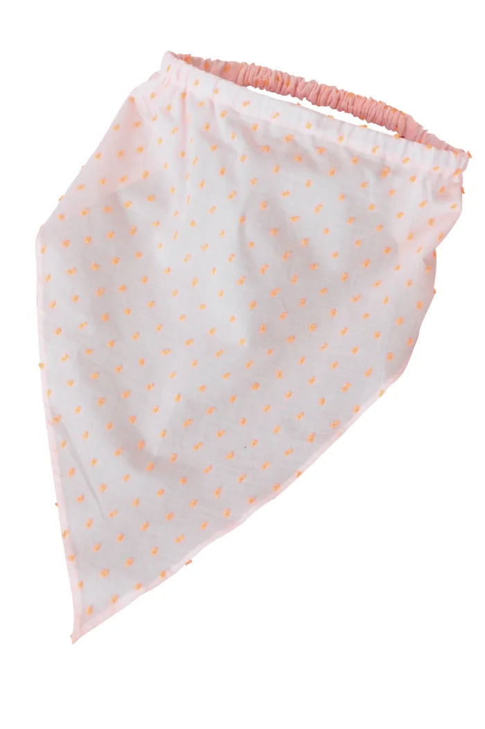Hair Scarf &amp; Fur Baby Bandana in Swiss Dot or Broderie Anglaise