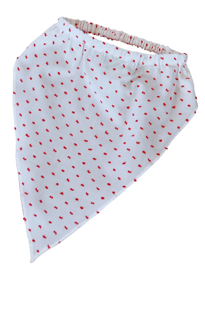 Hair Scarf &amp; Fur Baby Bandana in Swiss Dot or Broderie Anglaise